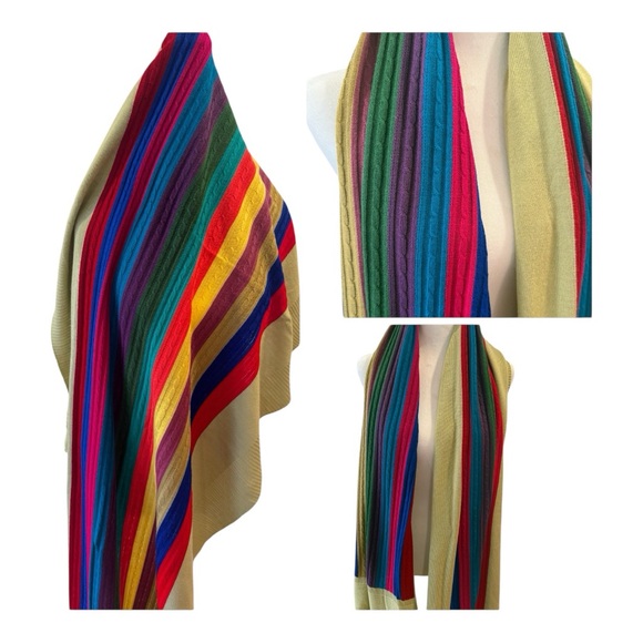 Accessories - Colorful Striped Knit Scarf - 🧣 - NEW